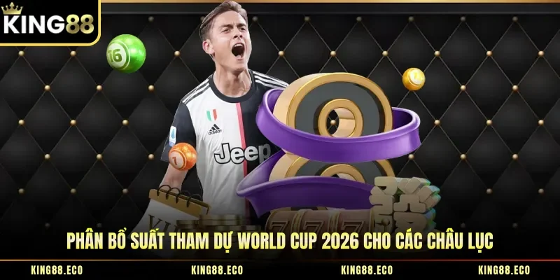 Phân bổ suất tham dự World Cup 2026 cho các châu lục